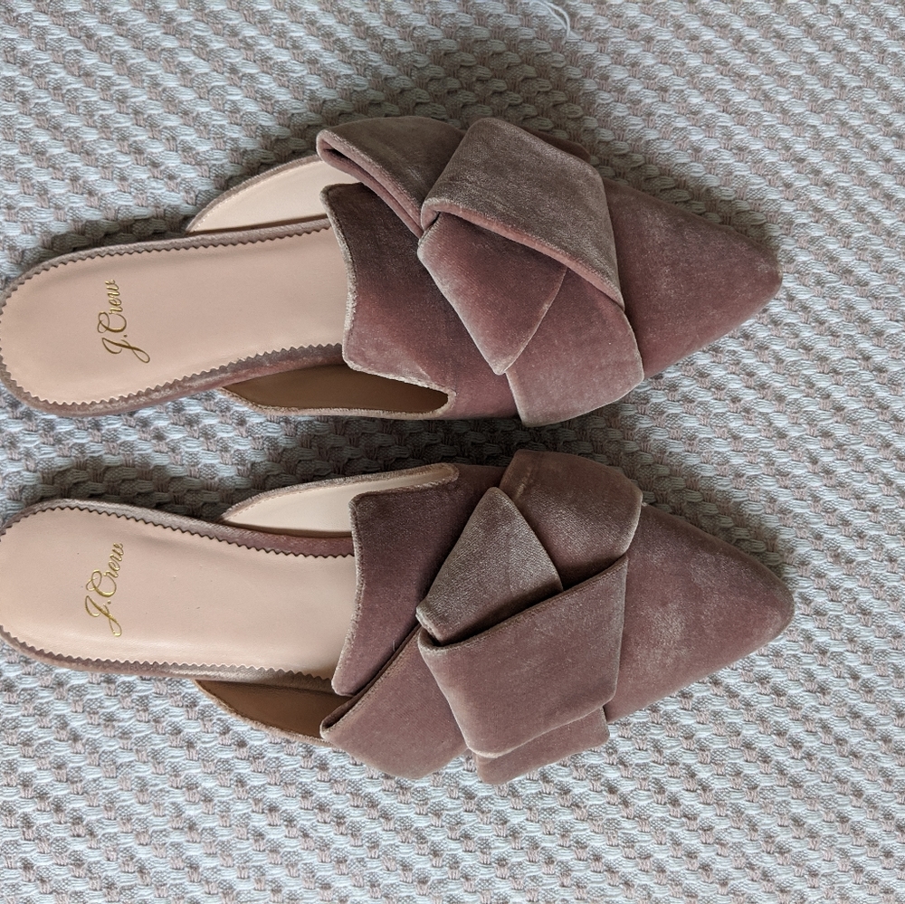 Velvet J. Crew Slides